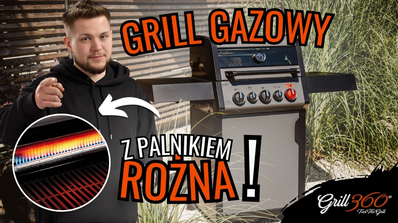 🔥 Kompaktowy grill z palnikiem rożna! Grill gazowy Enders Hyde 3 SIKR Turbo I RECENZJE GRILL360