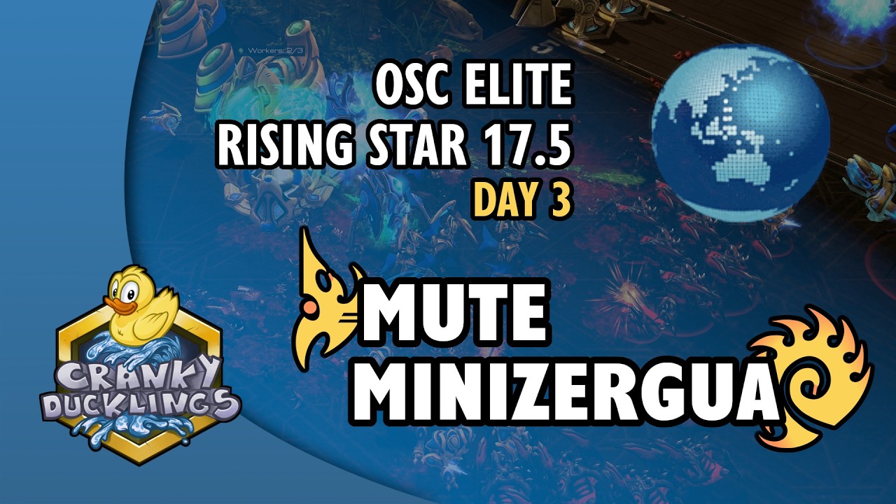 Mute vs MiniZergUA - PvZ | OSC Elite Rising Star #17.5 - Day 3 | StarCraft 2 Tournament
