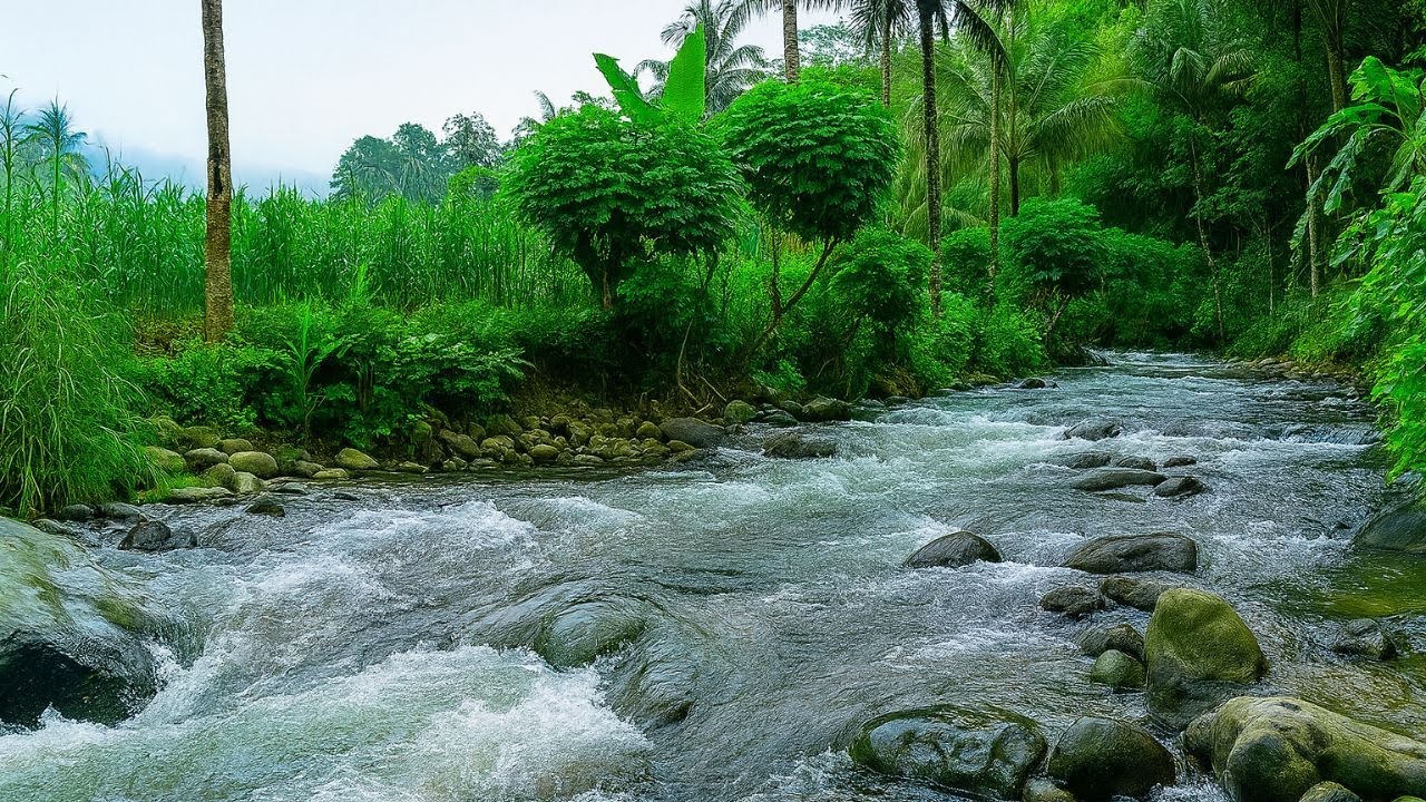 Bergbach & Waldfluss – Sanfte Wassergeräusche für tiefen Schlaf und Entspannung