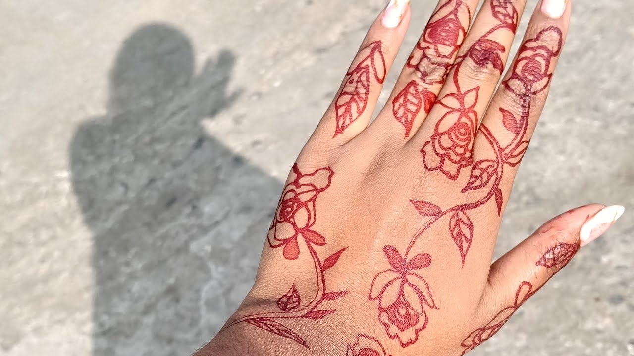 Aesthetic floral mehndi designs🌹🌺#simple #viral #uploded #megandi #trendingmehandi #henna #beautiful