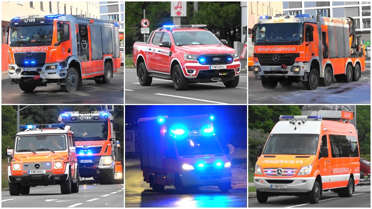 Berufsfeuerwehr Linz Zusammenschnitt