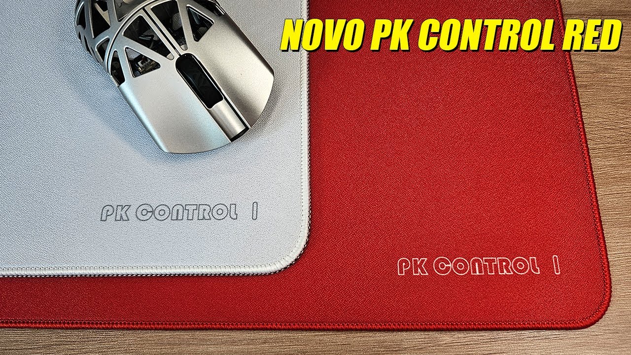 Teste e Comparativo NOVA COR VERMELHA Mousepad PK Control 1 - Review PT-BR