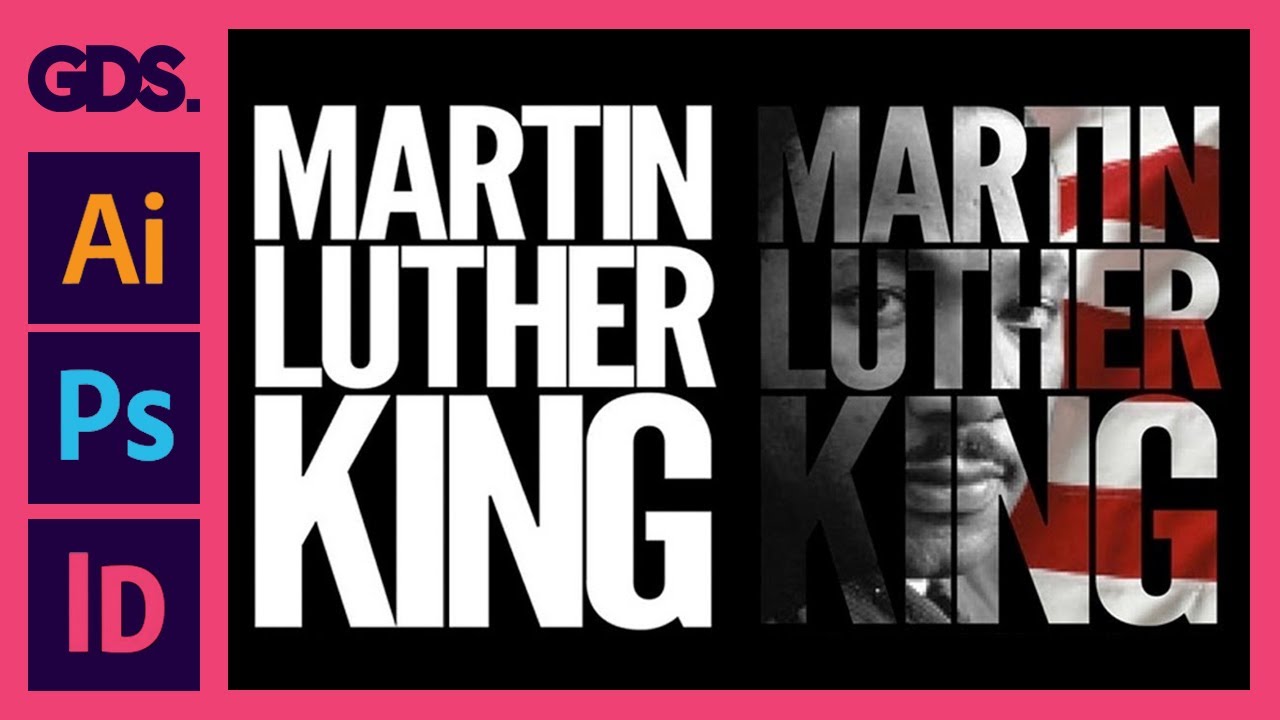 Image In Text Effect Tutorial - Adobe Photoshop, Illustrator and Indesign