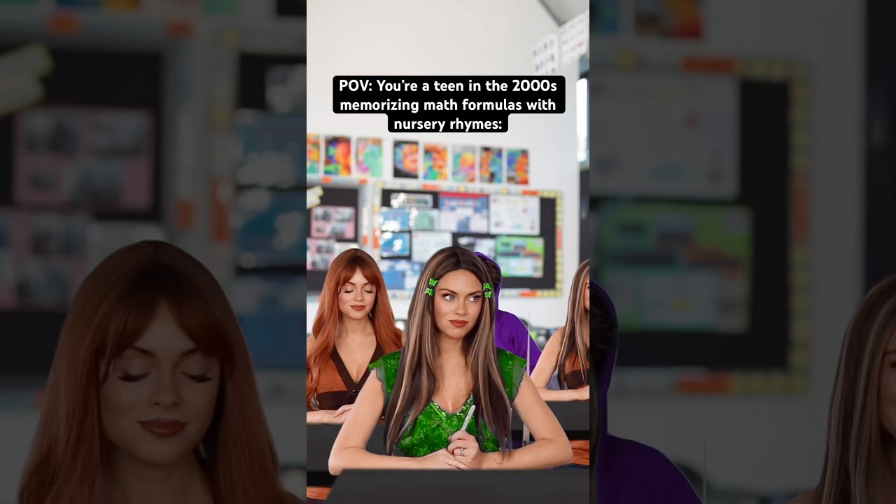 POV: You&rsquo;re a teen in the #2000s memorizing math formulas with nursery rhymes #nostalgia #millennial