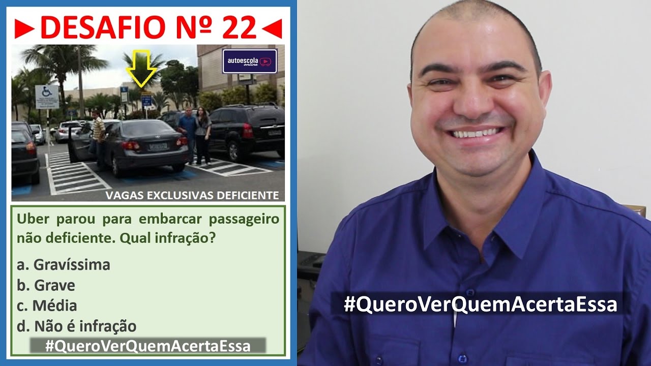 PARAR EM VAGA DE DEFICIENTE &Eacute; INFRA&Ccedil;&Atilde;O? #QueroVerQuemAcertaEssa
