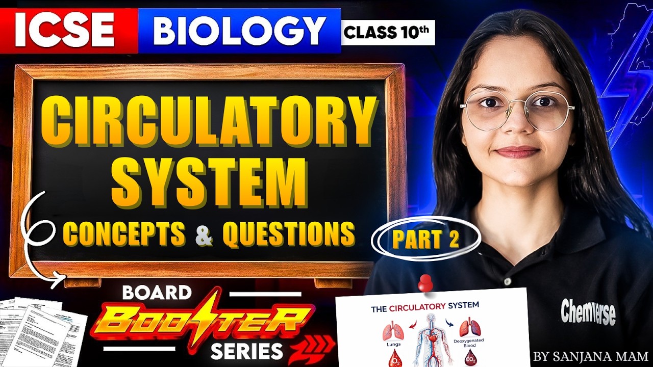 Circulatory System Concepts & Questions Part 2 | ICSE Biology Class 10th | Board Booster Series