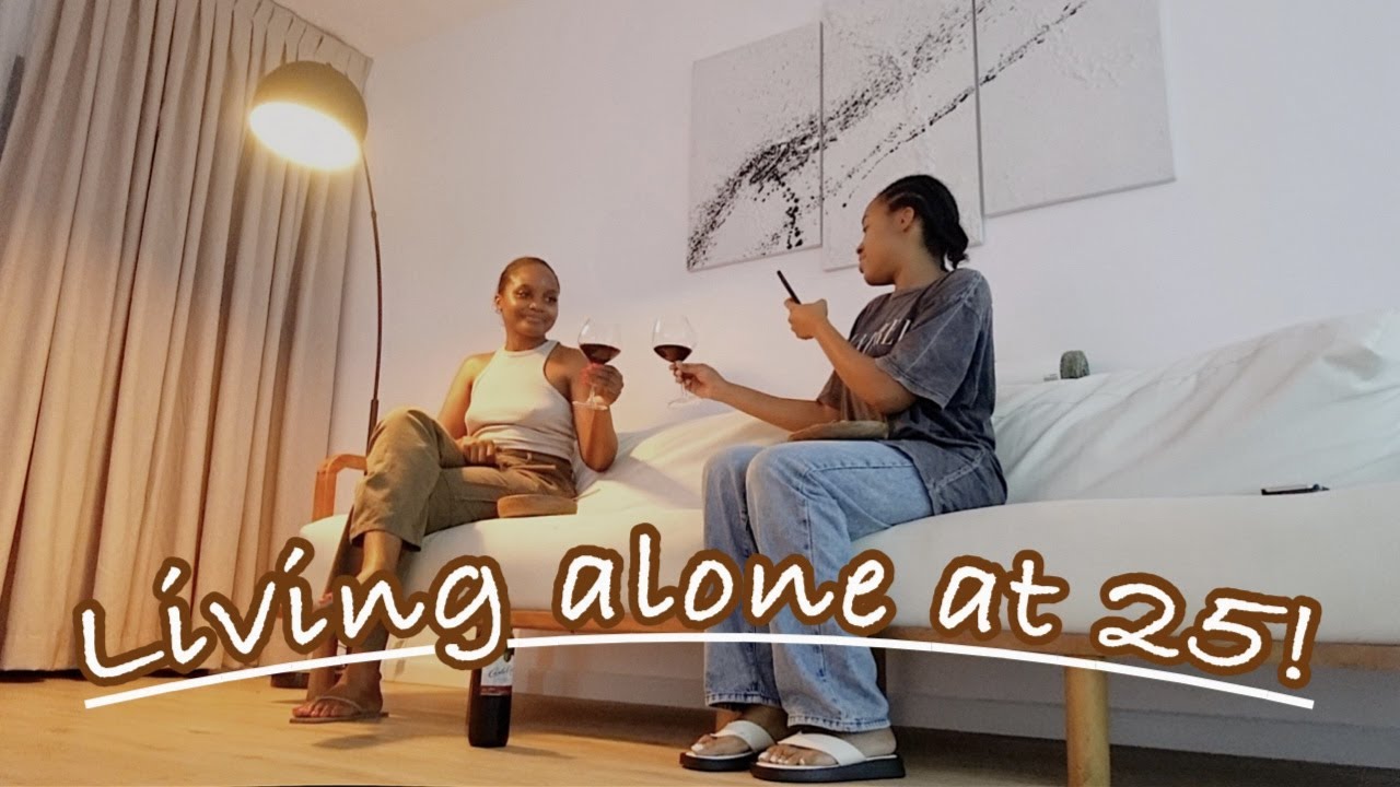 LIVING ALONE IN LAGOS AT 25 | first SLEEPOVER! + new home decor + mini shein haul + new nails & more