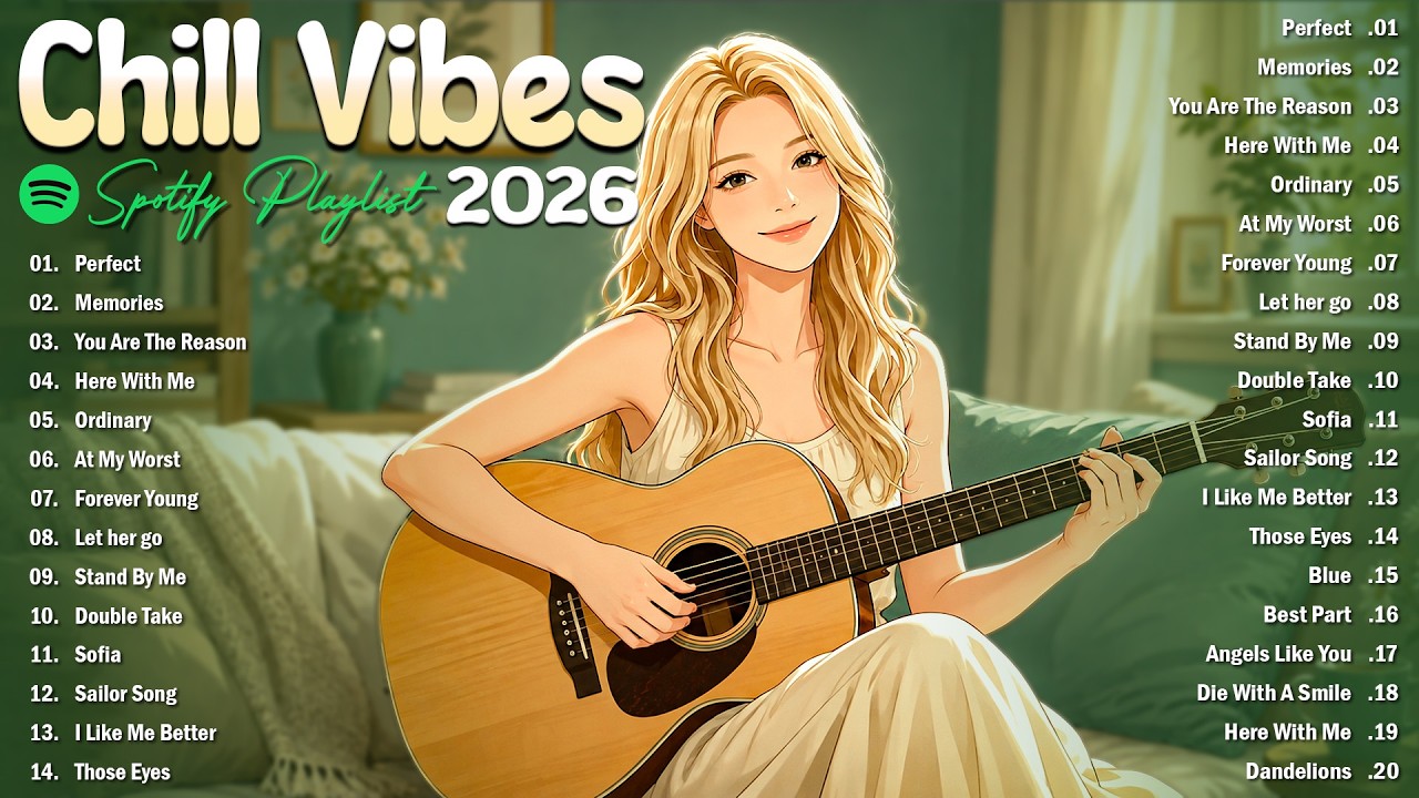 Chill Vibes English Songs💞|| Best Acoustic Love Songs |Slow Romantic Song &mdash;Top Spotify Trending Hits