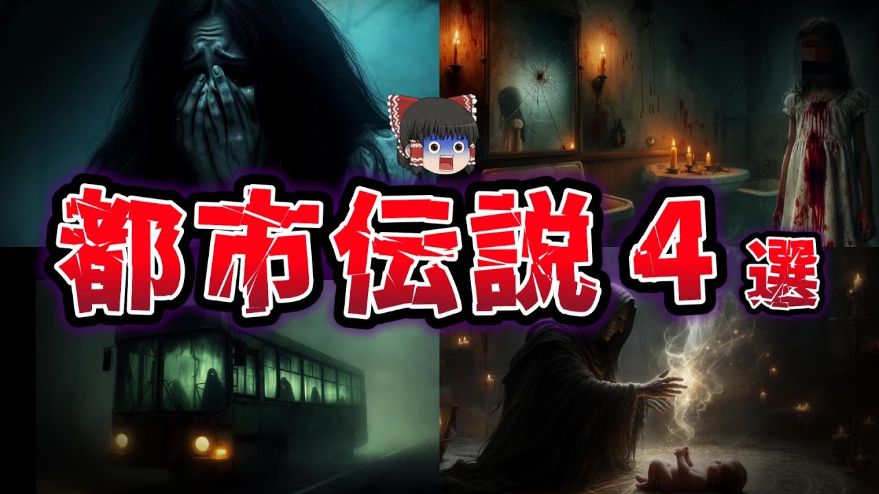 【ゆっくり解説】知ってはいけない!!  誰もが一度は聞いた戦慄の都市伝説４選