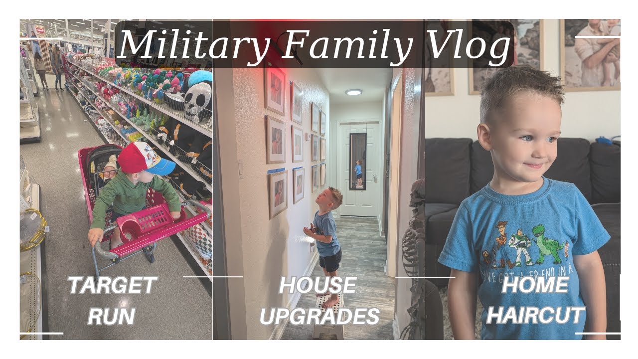 Solo Day as a SAHM Military Spouse: First Outing with 2 Kids, Toddler Haircut, & Newborn Updates!