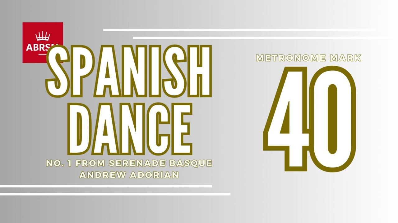 Spanish Dance by Adorian | #1 from Serenade Basque | Play Along | ABRSM Cello Grade 6 from 2024 | 40