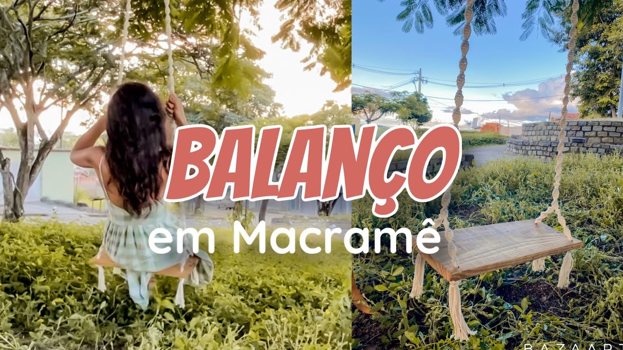 DIY - Fiz um balanço em Macramê