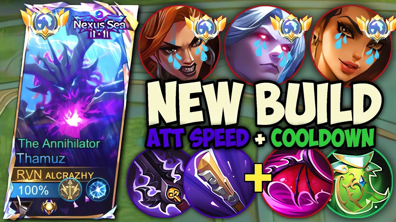 NYOBAIN COMBO ITEM TERBARU THAMUZ LAWAN MARTIS‼️GAMEPLAY TOP GLOBAL THAMUZ - MLBB
