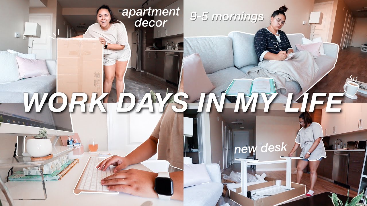 WORK DAYS IN MY LIFE | 9-5 in DC, new desk setup, apartment decor & more!
