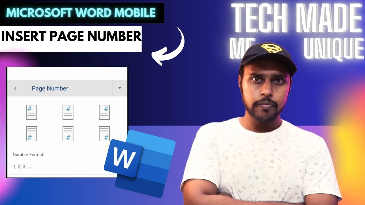 How to Insert page number in Microsoft word mobile | insert page number on Microsoft word mobile