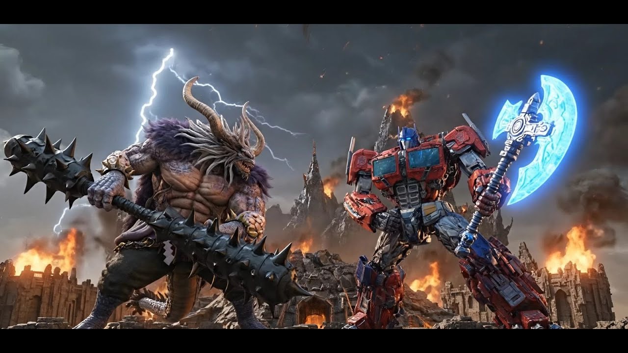 MULTIVERSE COLLISION: OPTIMUS PRIME VS KAIDO | EPIC 3D CINEMATIC BATTLE AT ONIGASHIMA