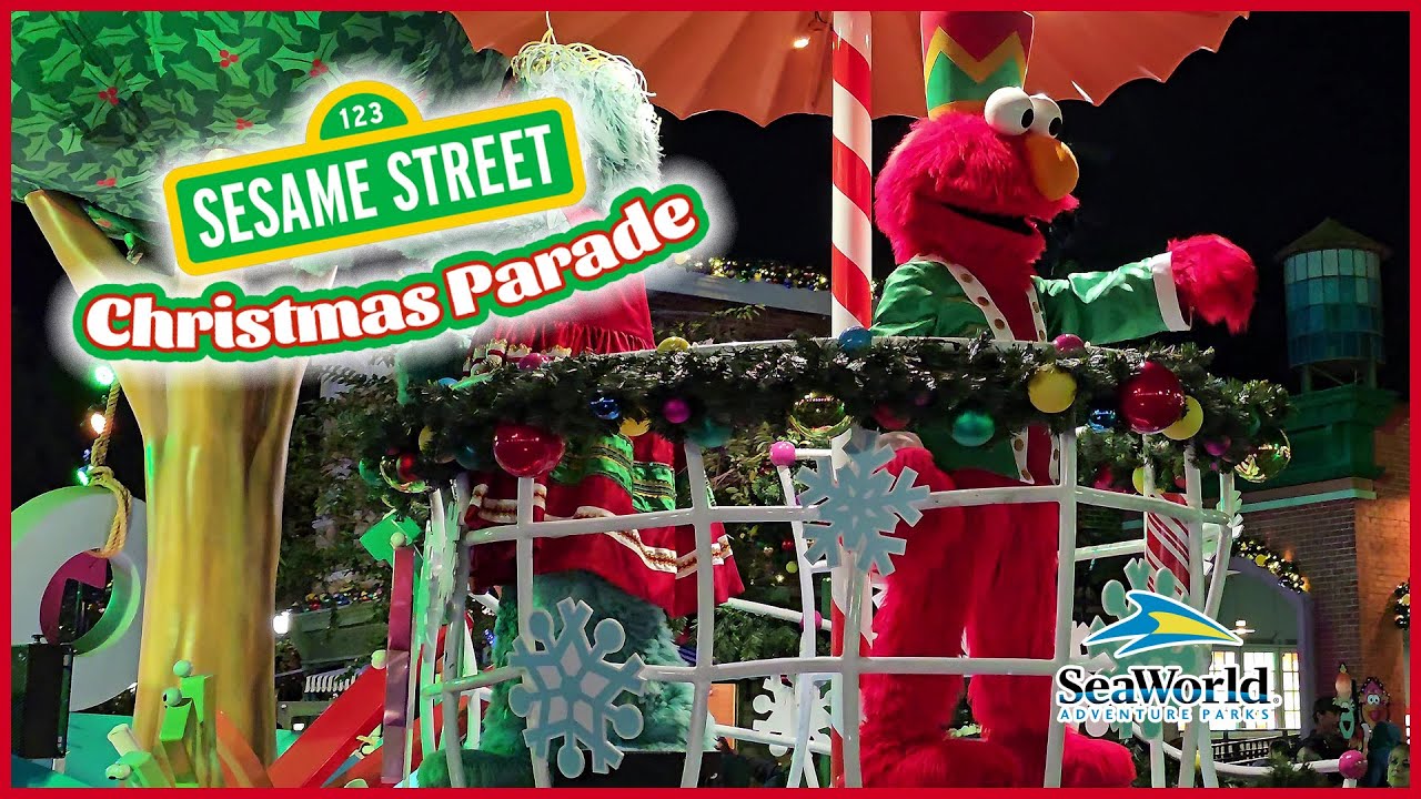 Sesame Street Christmas Parade in Stunning 8K | SeaWorld Orlando Holiday Celebration 2024