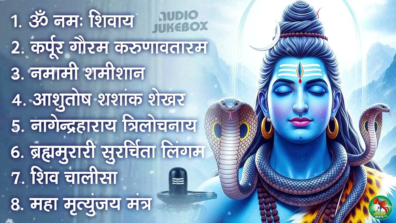 भक्ति भजन - आशुतोष शशाँक शेखर, कर्पूर गौरम करुणावतारं, ॐ नमः शिवाय, शिव अमृतवाणी व शिव आरती
