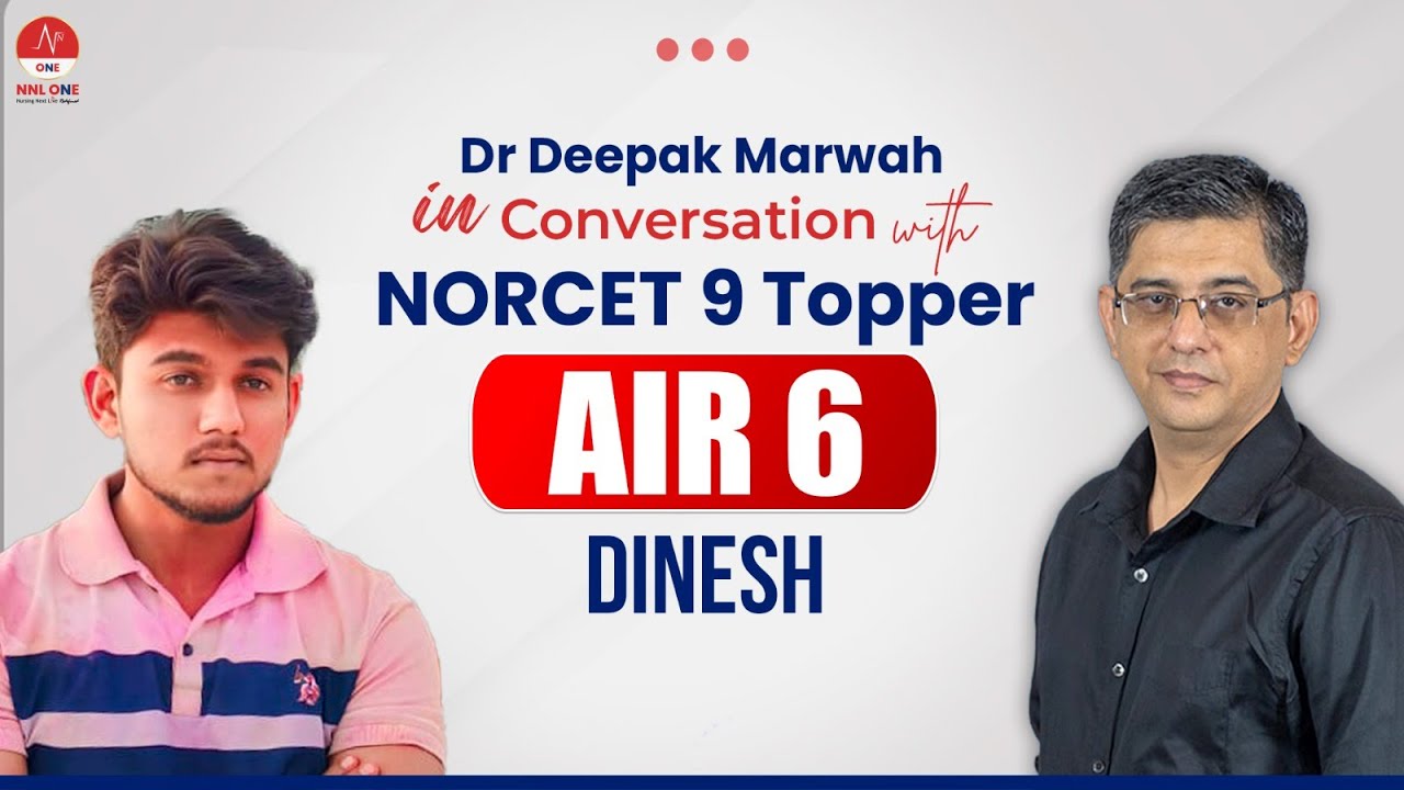 AIR 6 Mr Dinesh Verma NORCET 9.0 Interview with Topper with Dr Deepak | NORCET 9 Success Stories