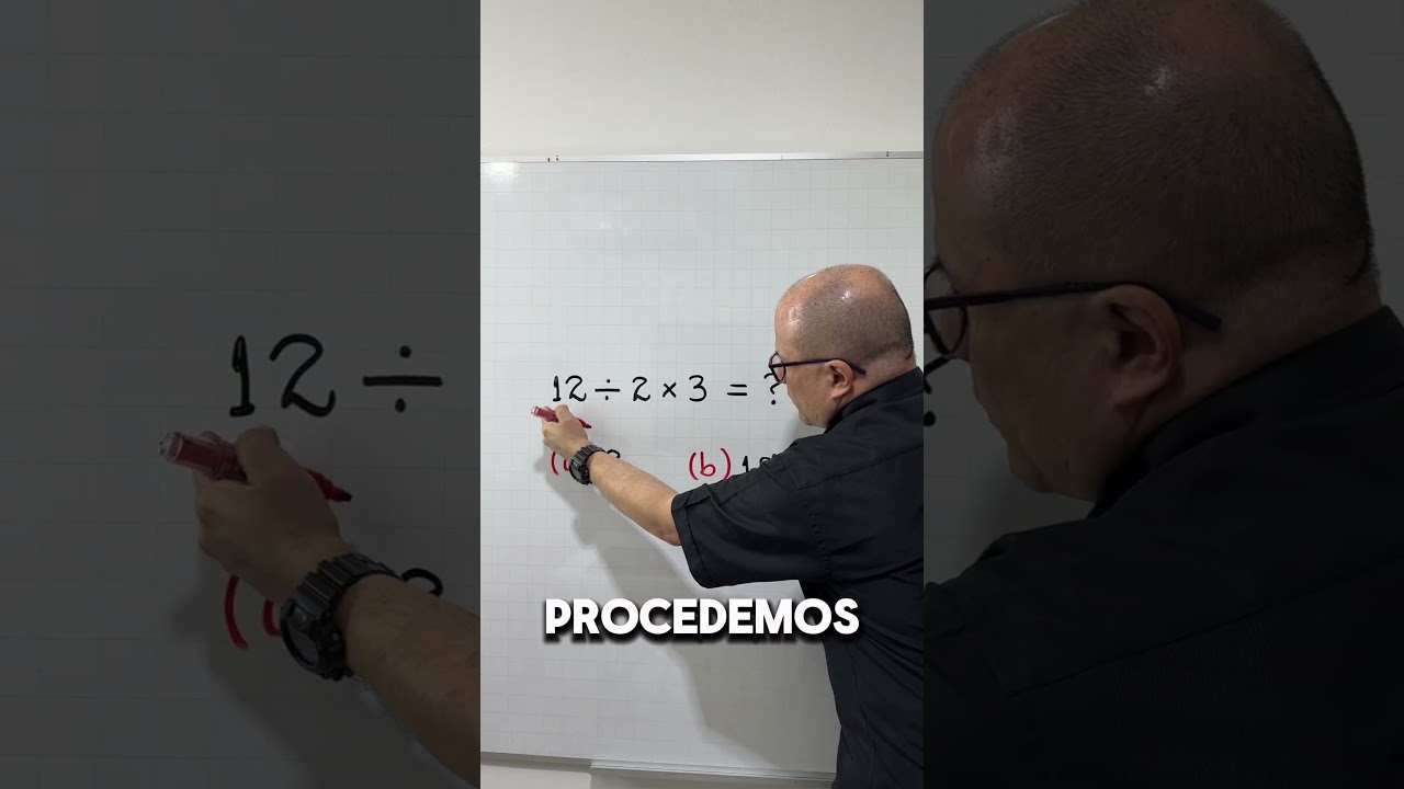 Soluci&oacute;n de 12&divide;2&times;3 #shorts de #julioprofe