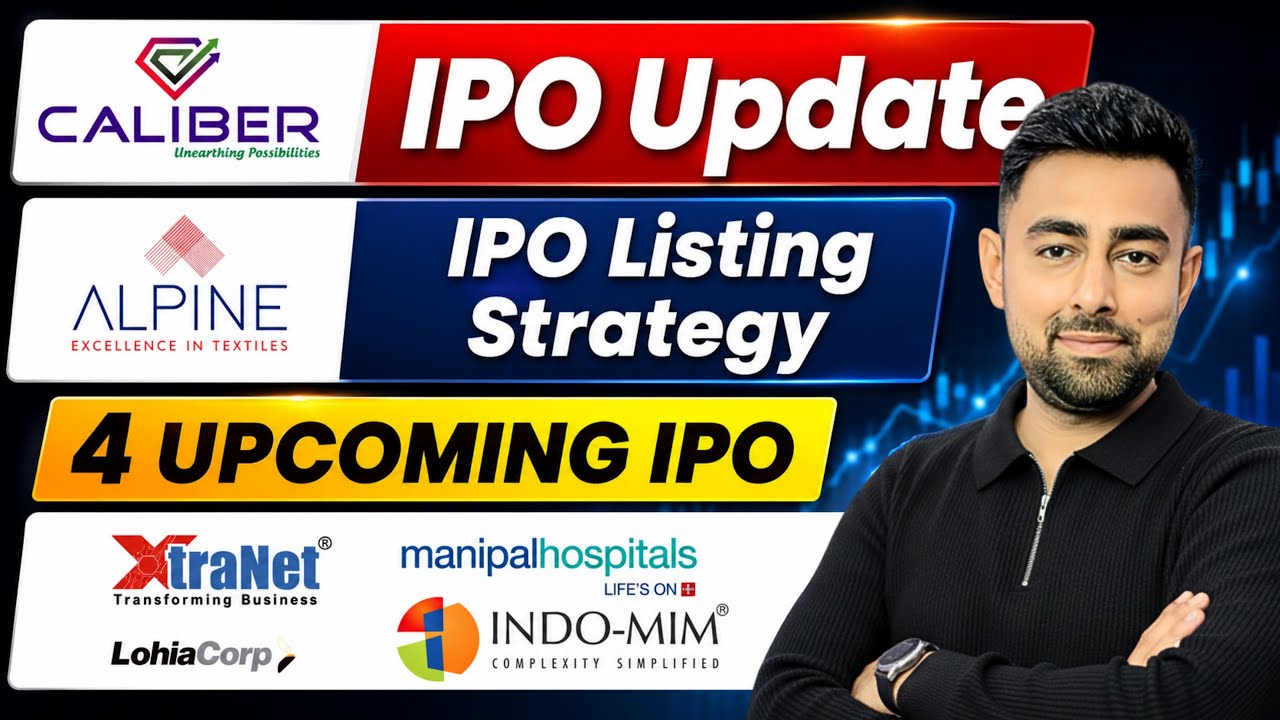 Caliber IPO Update | Alpine IPO Listing Strategy | 4 Upcoming IPO | Jayesh Khatri 