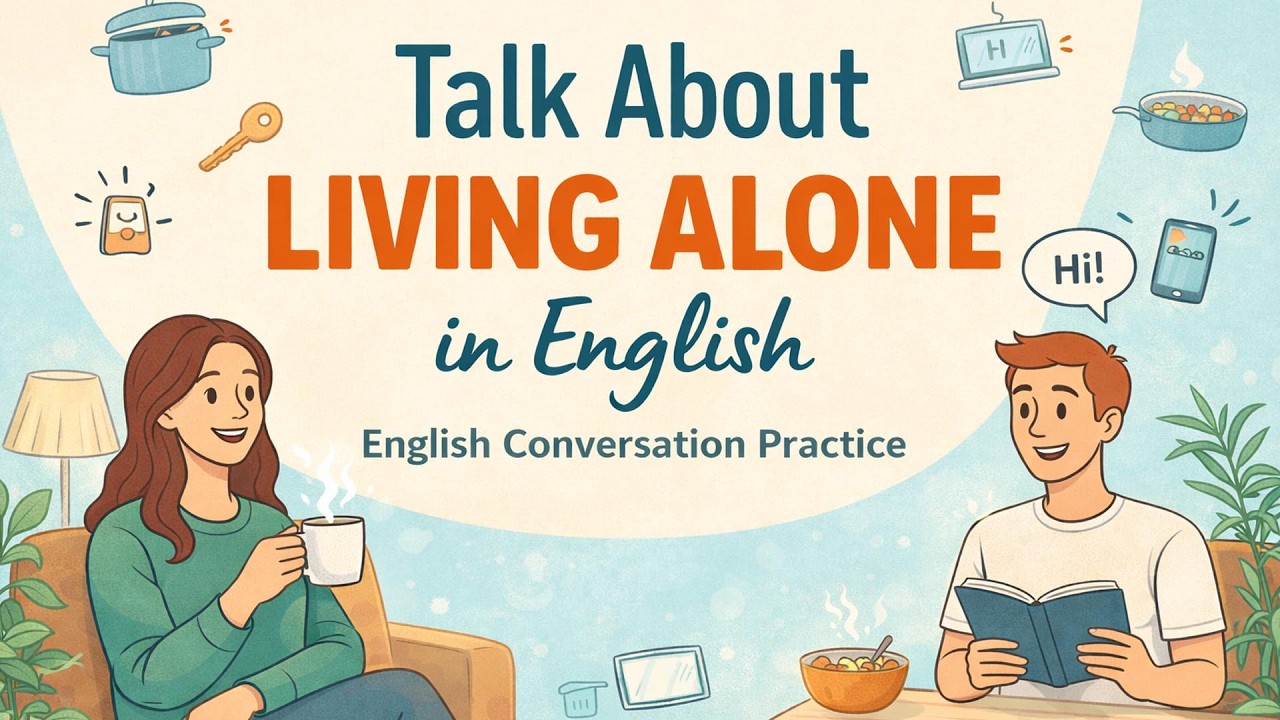 Talk About Living Alone in English | Easy Daily Life Conversation (A2&ndash;B1) | English Podcast