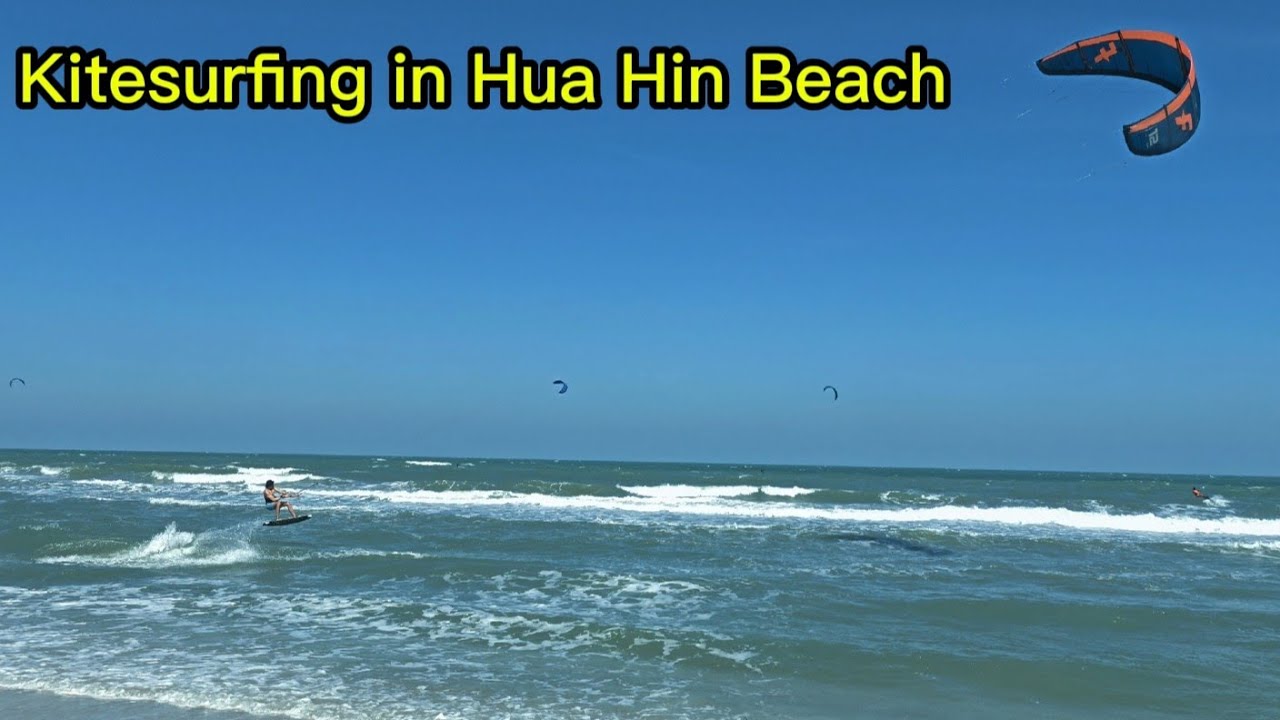 Kitesurfing 🪂 in Hua Hin Beach 🌊