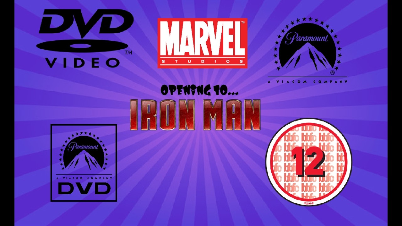 Opening to Iron Man 2008 UK DVD