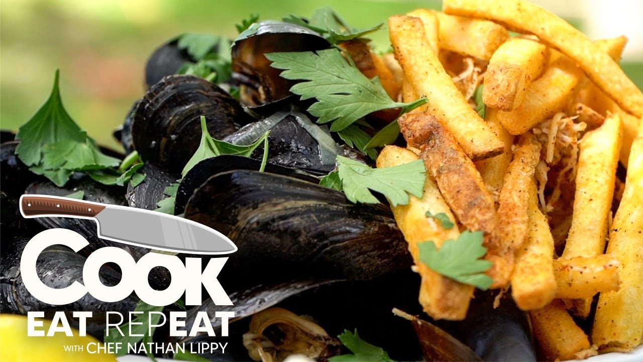 Garlic. Butter. Wine. Fries. Mussels. It's Moules Frites! | Cook Eat Repeat | Blackstone