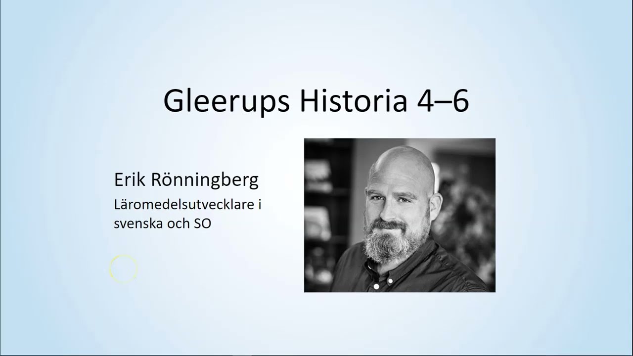 Gleerups Historia 4&ndash;6 digitalt l&auml;romedel