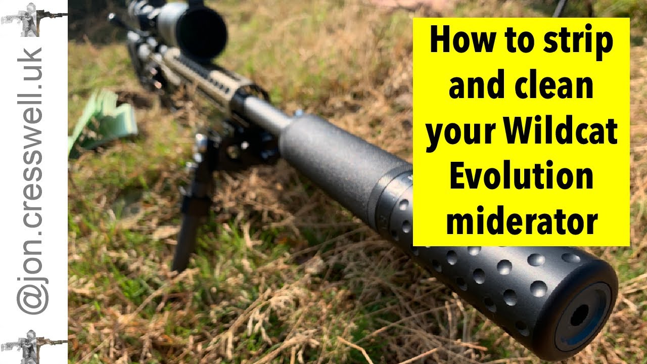How to strip and clean a wildcat evolution moderator (suppressor)