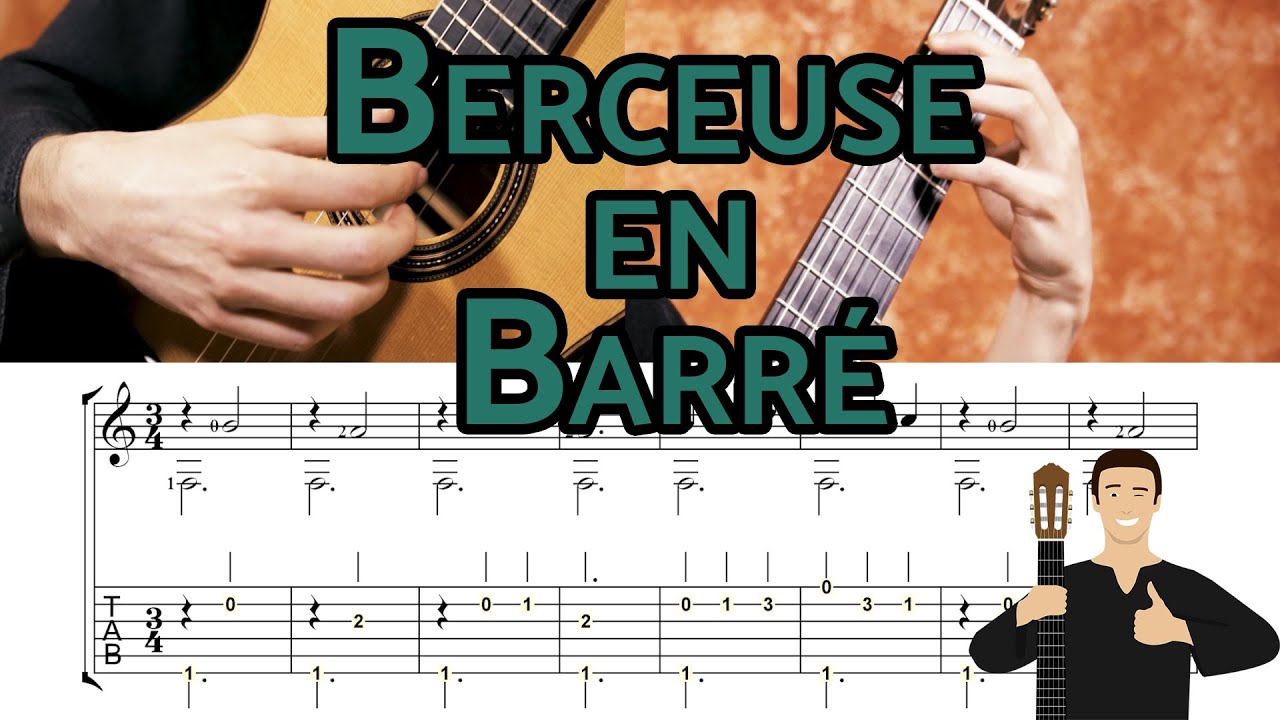 Enfoncer et soulever le barré ! Petit morceau facile à la guitare !