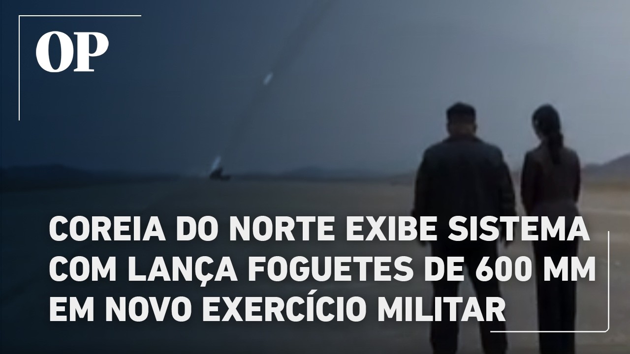 Coreia do Norte exibe sistema com lança foguetes de 600 mm em novo exercício militar