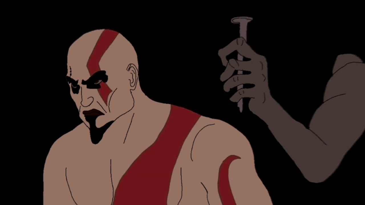 How Kratos gets his red tattoo animated