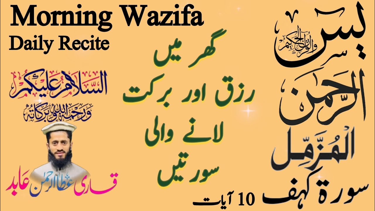 Surahs🌴Daily Recite || for Rizq, Blessings & Success || With Beautiful Voice🕋🌴