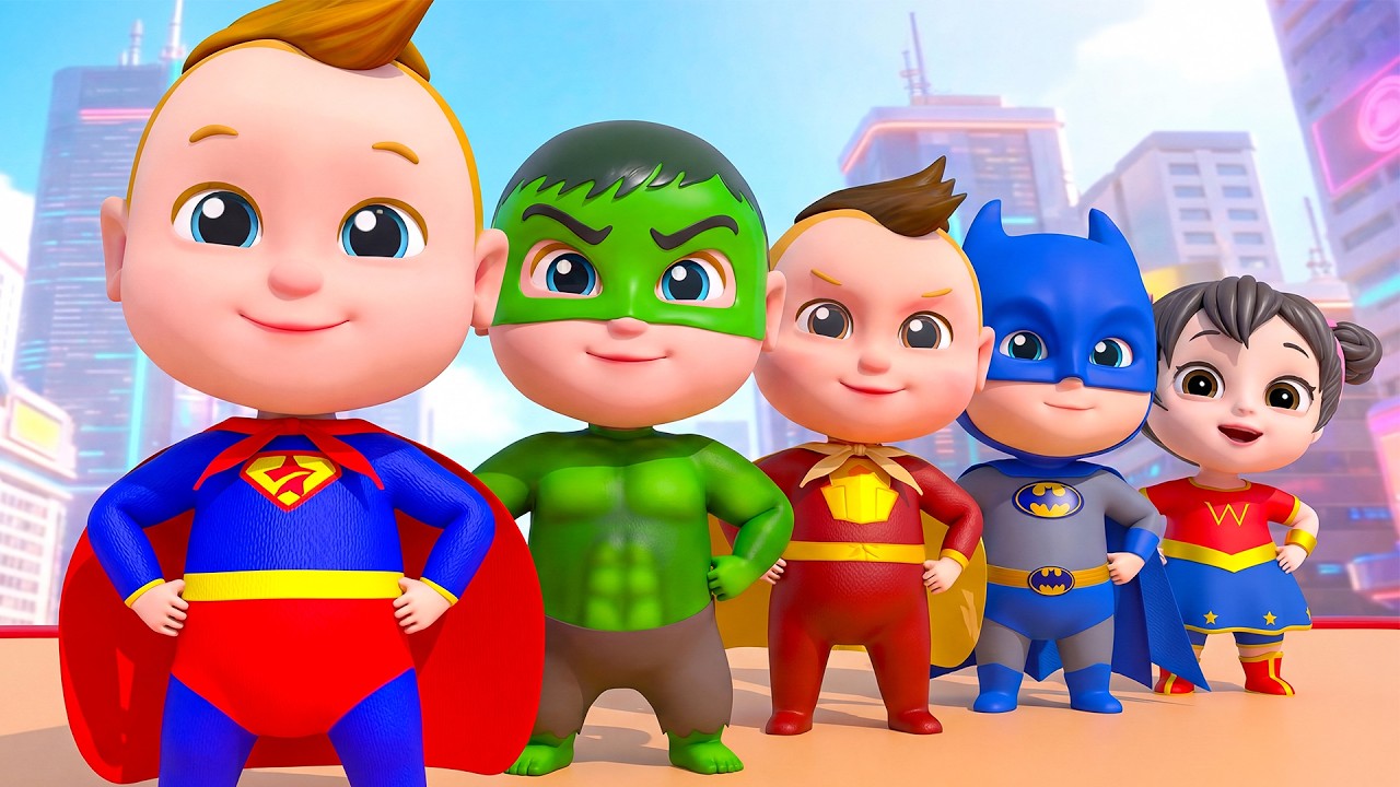 Kids Turn into Superheroes | Superhero Team Song | Super Sumo Nursery Rhymes & Kids Songs