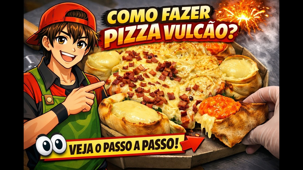 POV você pediu pizza borda vulcão 2 sabores