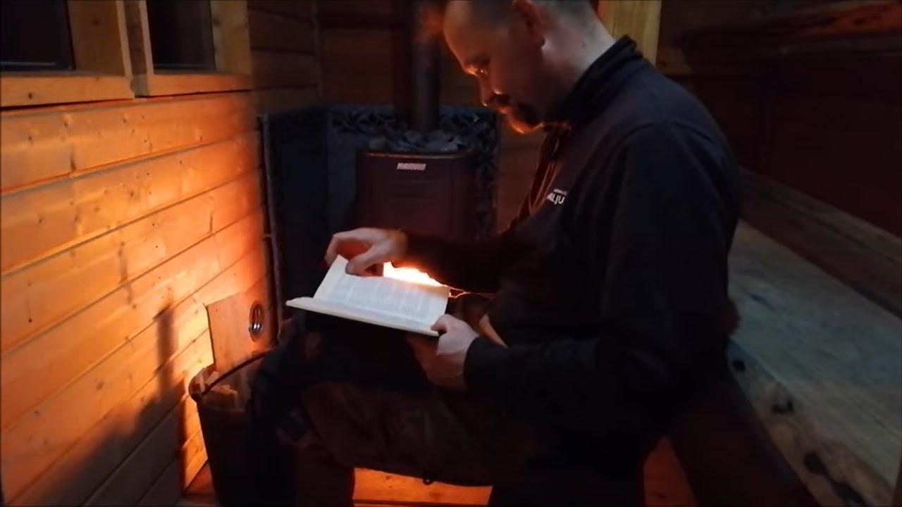 Filosohvinen saunan lämmitys ja navetan savupiipun testi