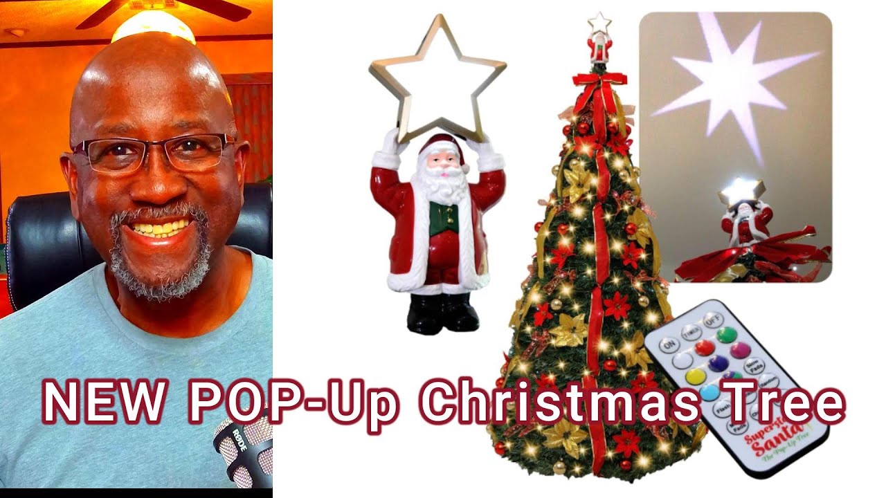 Superstar Santa Pop-Up Christmas Tree