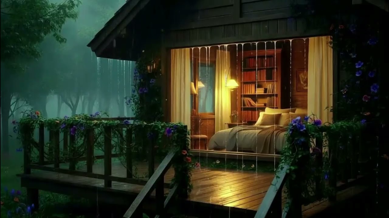 Heavy Rain Night Ambience ⛈️ Thunder Sounds for Sleeping