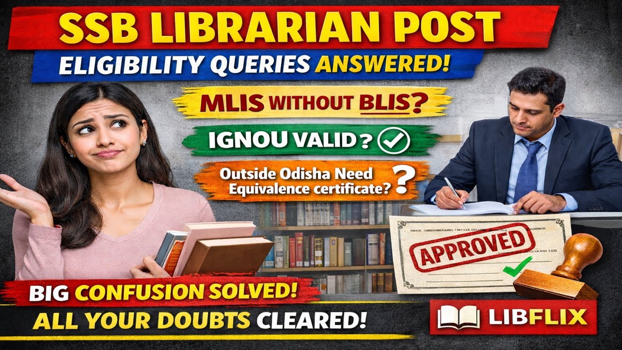 SSB Librarian Eligibility Doubts Cleared 🔥 | MLIS without BLIS? IGNOU Valid? Odisha Equivalence?