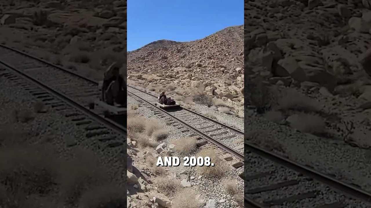 Guy travels via mine cart! 😱🤩  -  🎥 @ryanrandomness