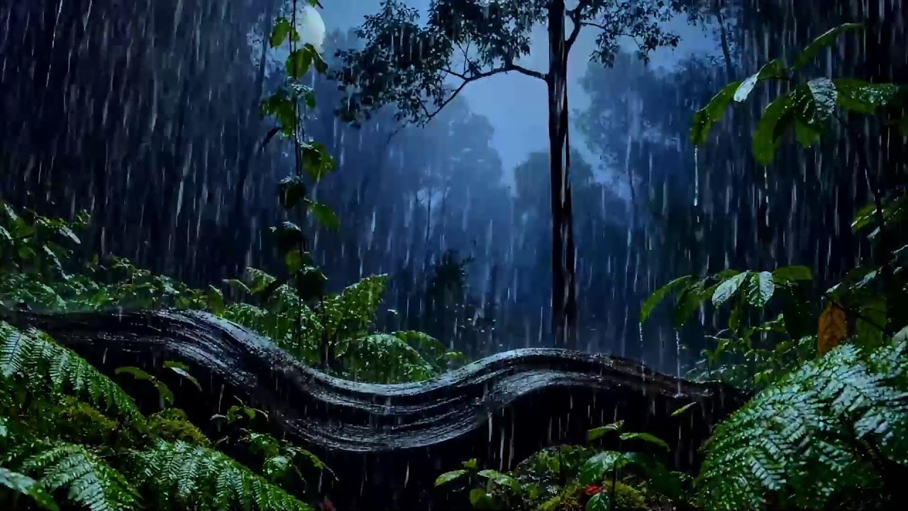🌙 Dark Forest Rain Sounds — Calm Night Ambience for Deep Sleep & Relaxation 💧
