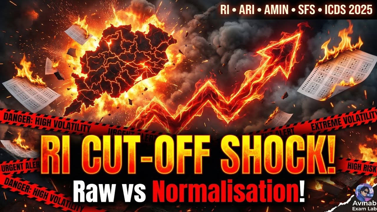 OSSSC RI 2025 CUT-OFF BREAKDOWN! REAL Raw Scores vs Normalisation Wave EXPLAINED!  | Avinab Exam Lab