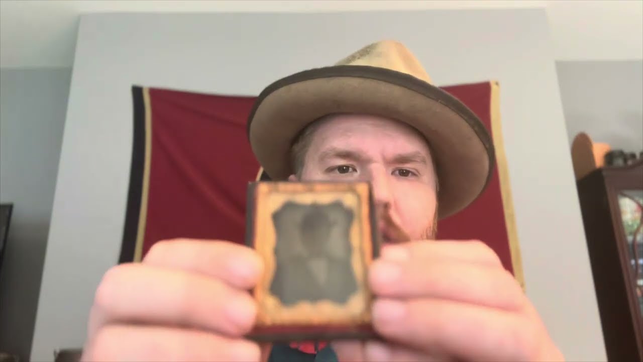 Old Photography Ambrotype from the 19th Century 
