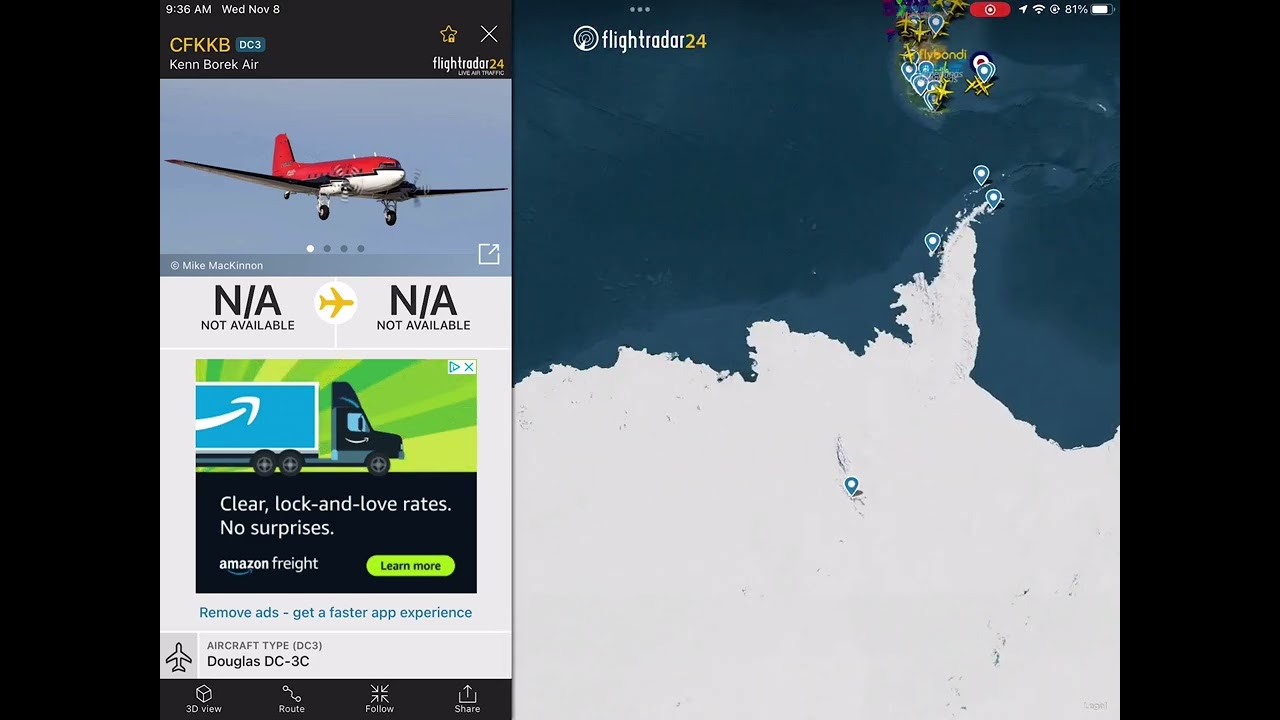 I FOUND A RARE PLANE FLYING OUT OF ANTARCTICA 🇦🇶