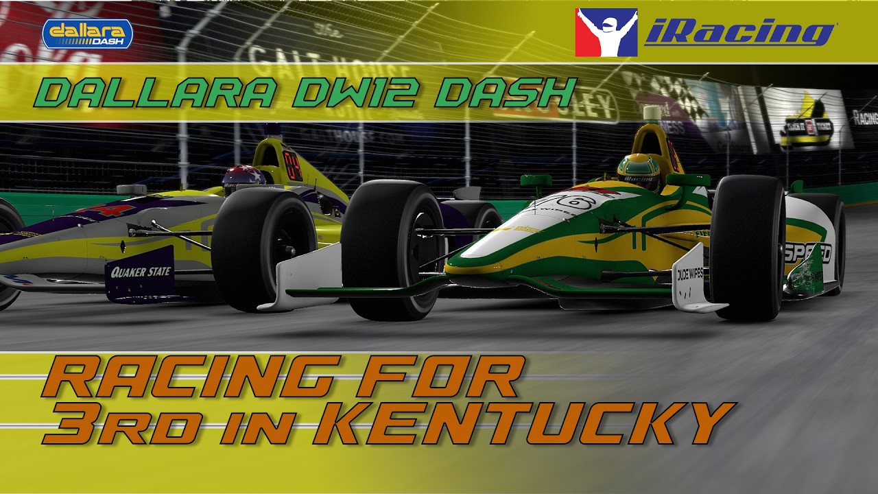 Dallara DW12 Dash Kentucky, racing for the podium