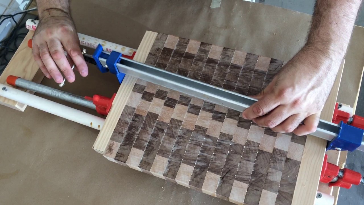 Maple and walnut end grain cutting boards