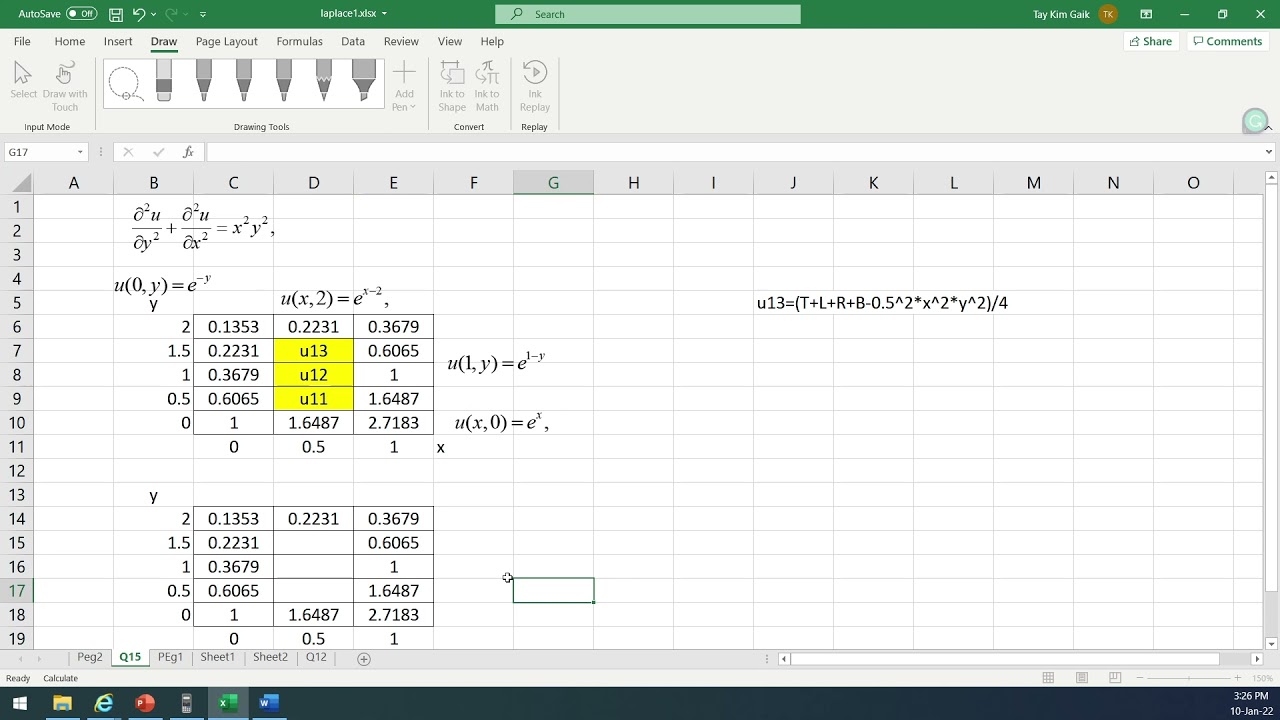 Poisson Equation (Tutorial Q15 Part 1)
