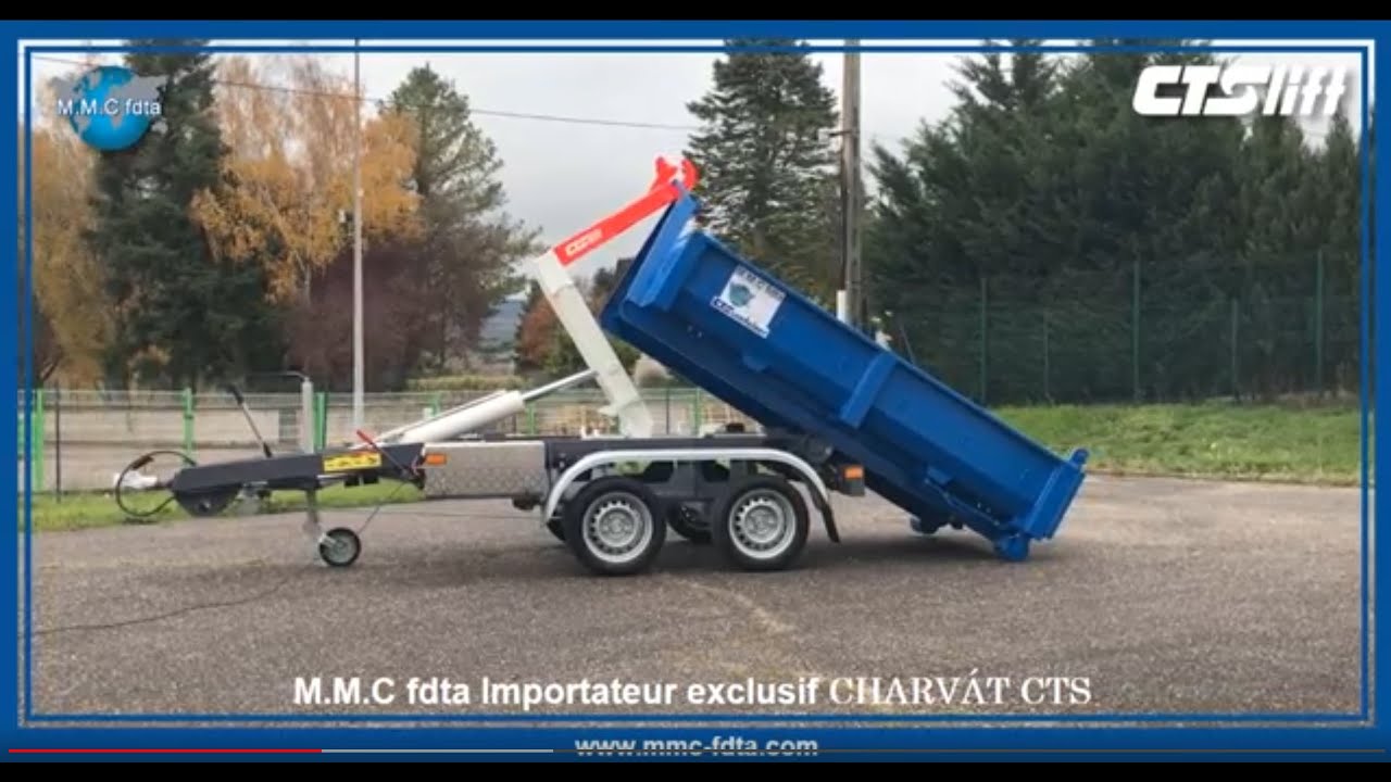 Présentation de la remorque CHARVÁT CTS Lift 3500 kg - AP CTS 35